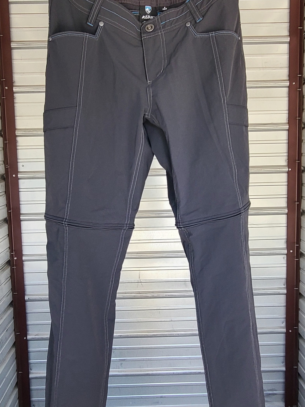 Kuhl Women's Charcoal Stretch Zip Off Comvertable Pants